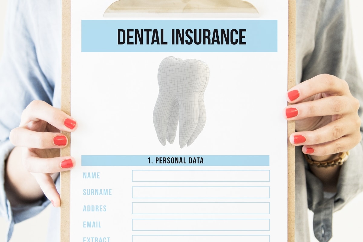 Dental insurance form and paperwork for patients at North Frisco Dental & Orthodontics in Frisco, TX